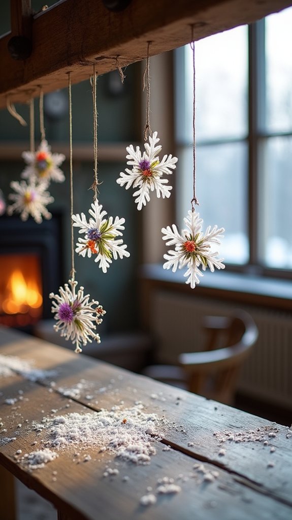 dried flowers enhance ornaments