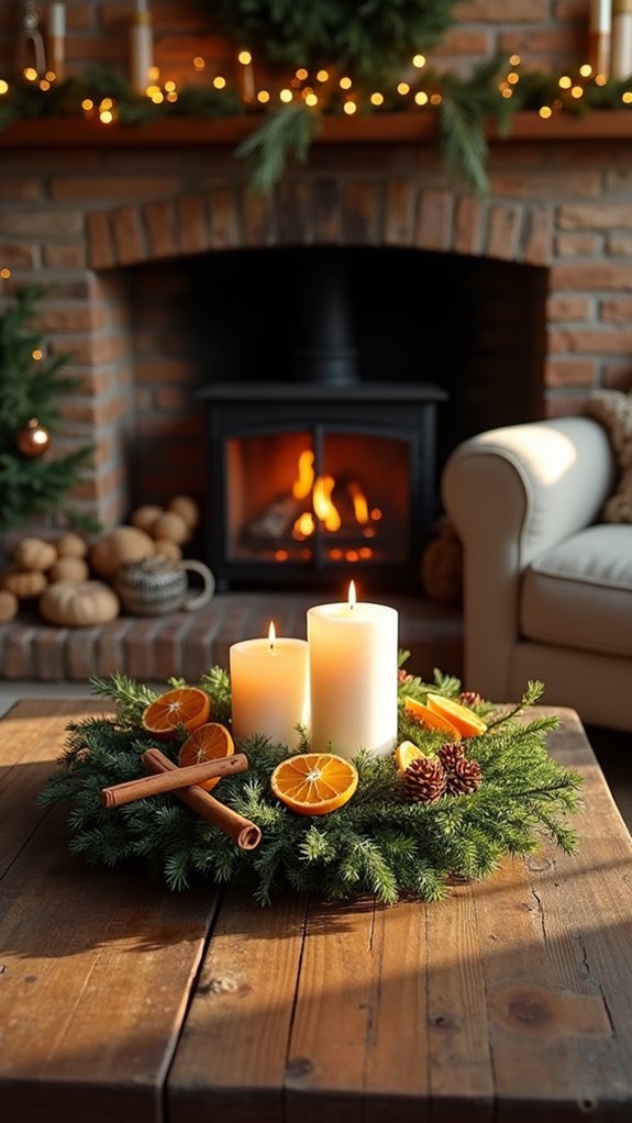 dried fruit holiday wreath