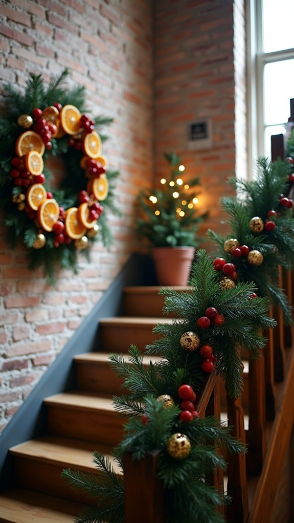 dried fruit holiday wreath