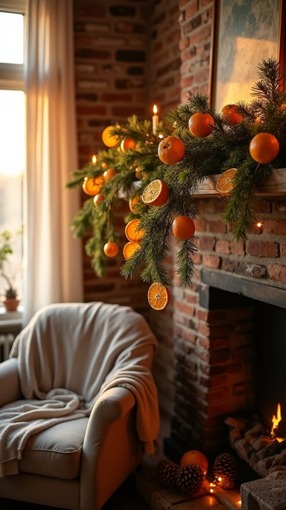 dried orange slice garlands