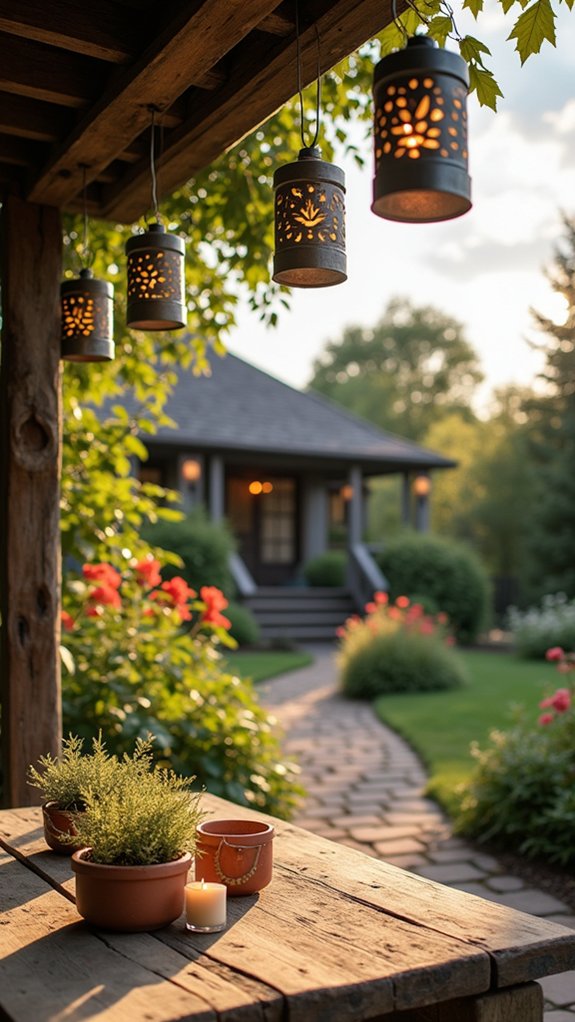 eco friendly holiday lanterns creation