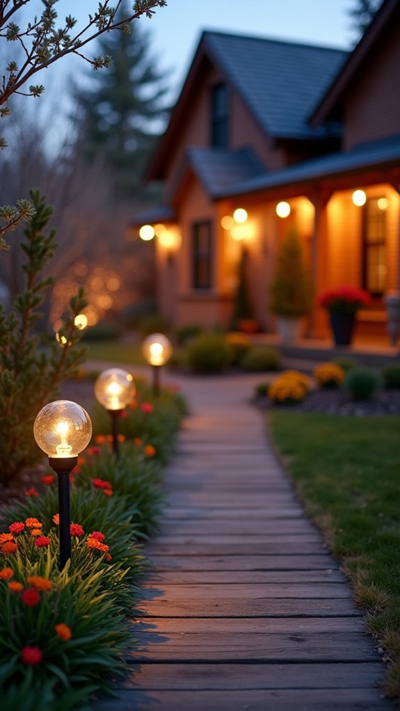 eco friendly nighttime garden lighting