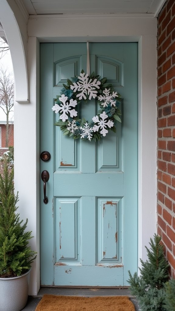 eco friendly paper snowflake wreath