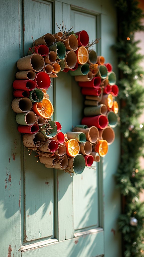 eco friendly paper wreath project