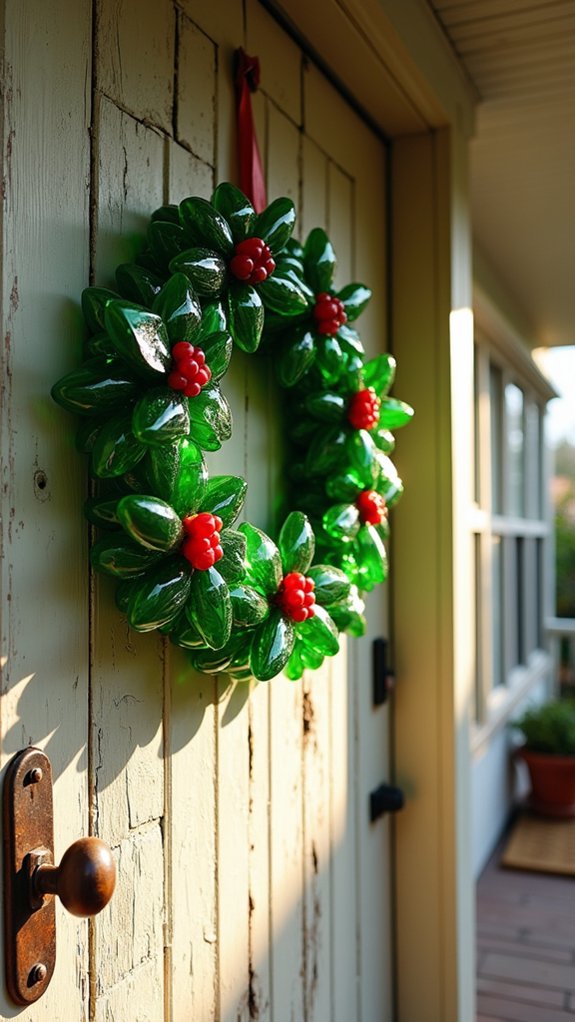 eco friendly plastic bottle wreath