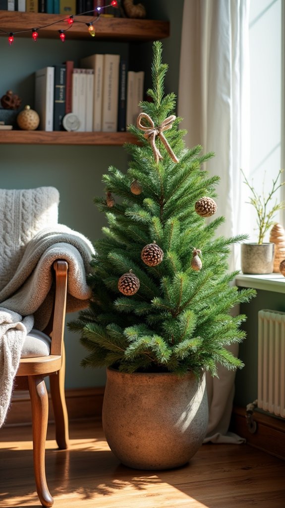 eco friendly potted plant tree