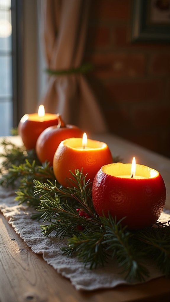 edible candle holder centerpiece