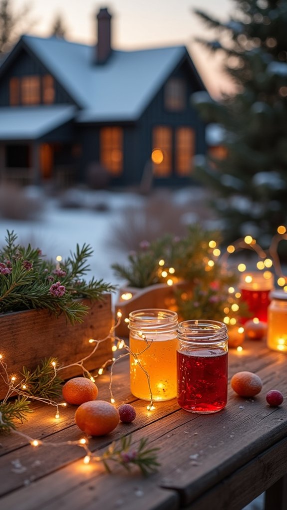 edible festive light garland
