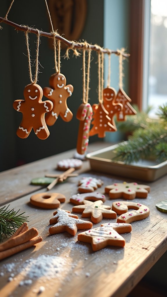 edible gingerbread ornament baking