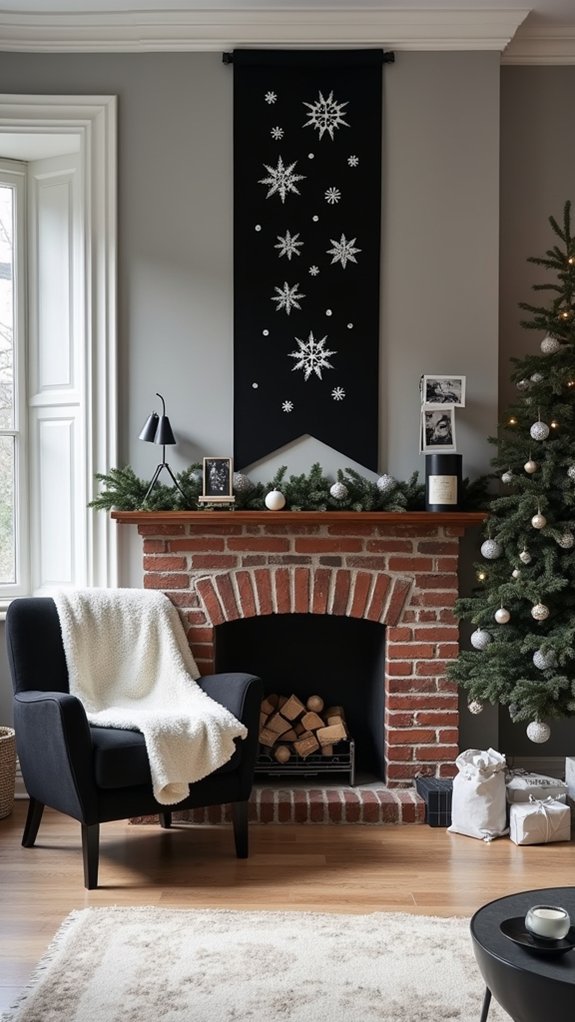 elegant black and white decor