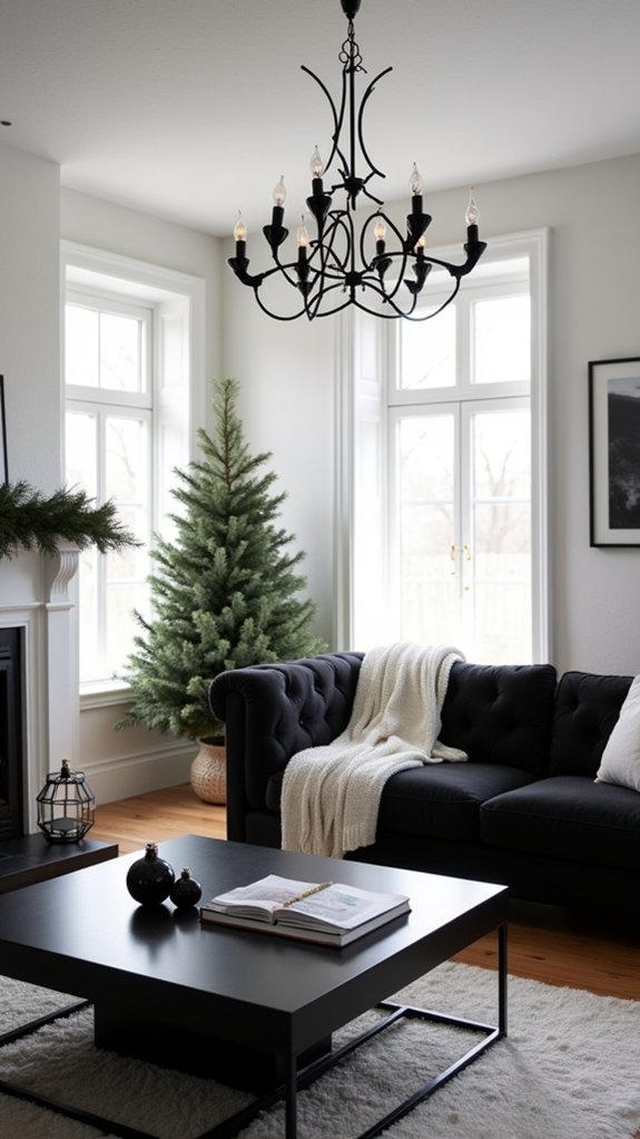 elegant black and white lighting