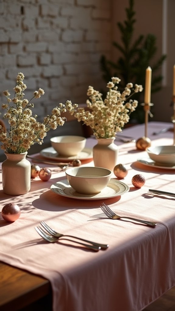 elegant blush velvet decor