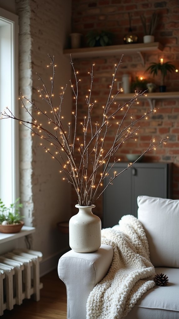 elegant branch holiday decor