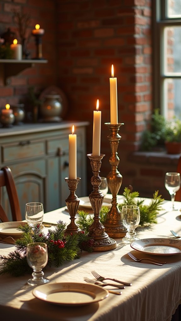 elegant candle centerpiece decor