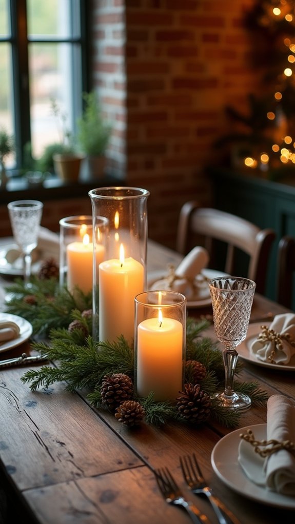 elegant candlelit holiday ambiance