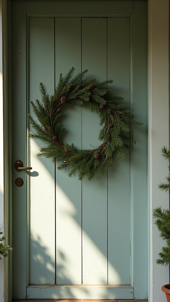 elegant evergreen wreath design