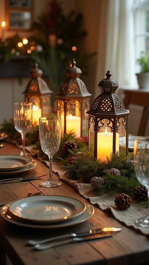 elegant fairy light arrangement