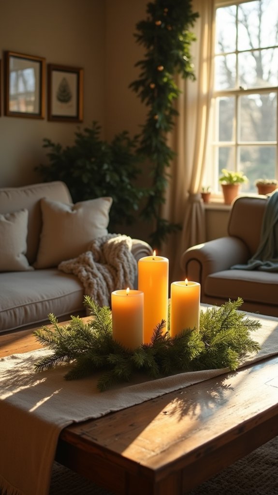 elegant festive candle ambiance