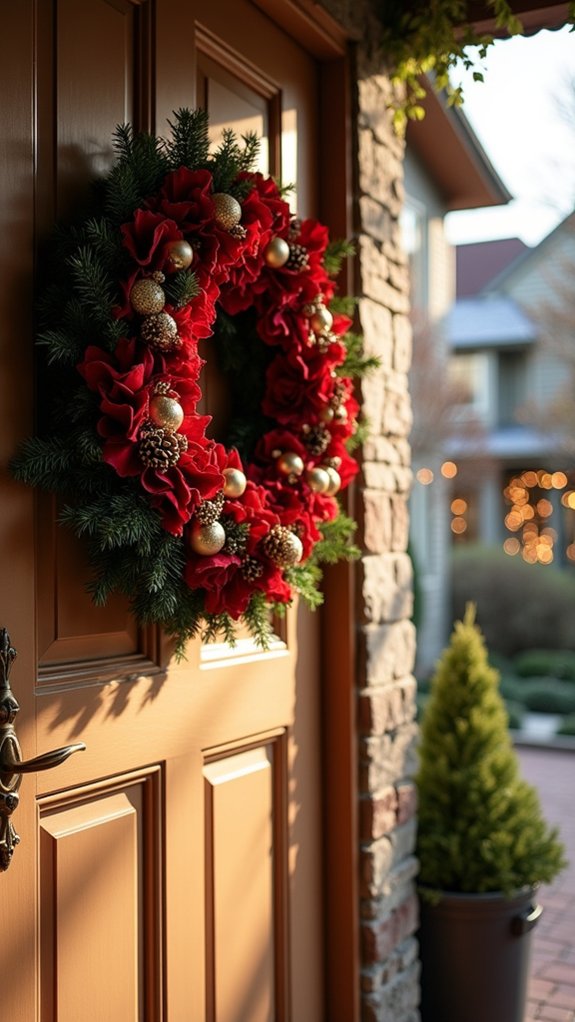 elegant festive front door
