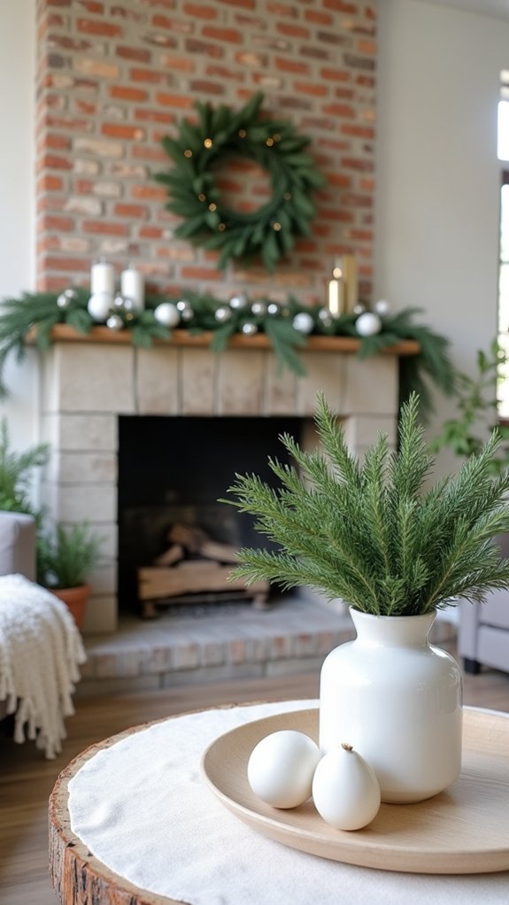 elegant festive green decor