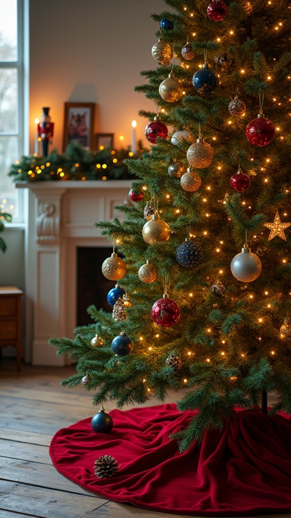 elegant festive tree decor