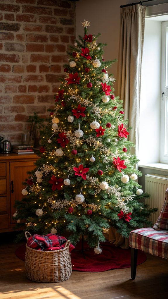 elegant floral christmas decoration