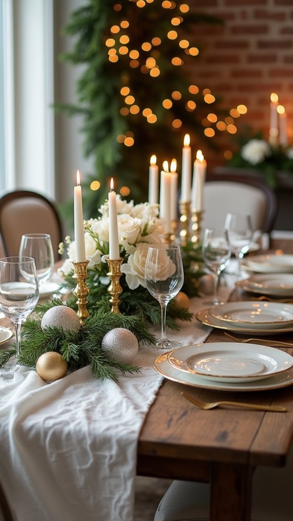 elegant gold and white