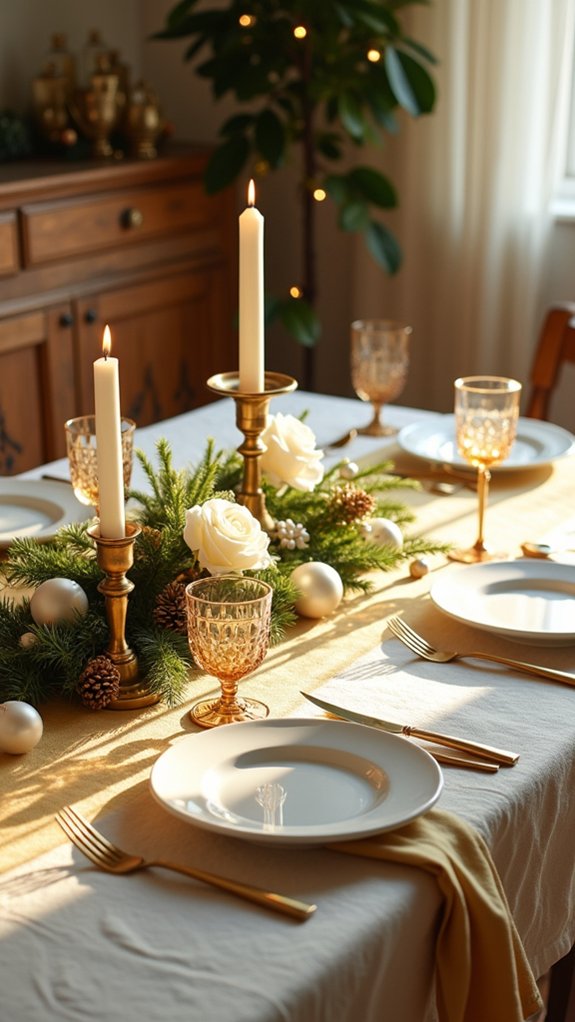 elegant gold and white