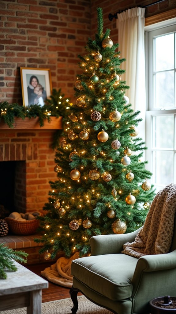 elegant green and gold