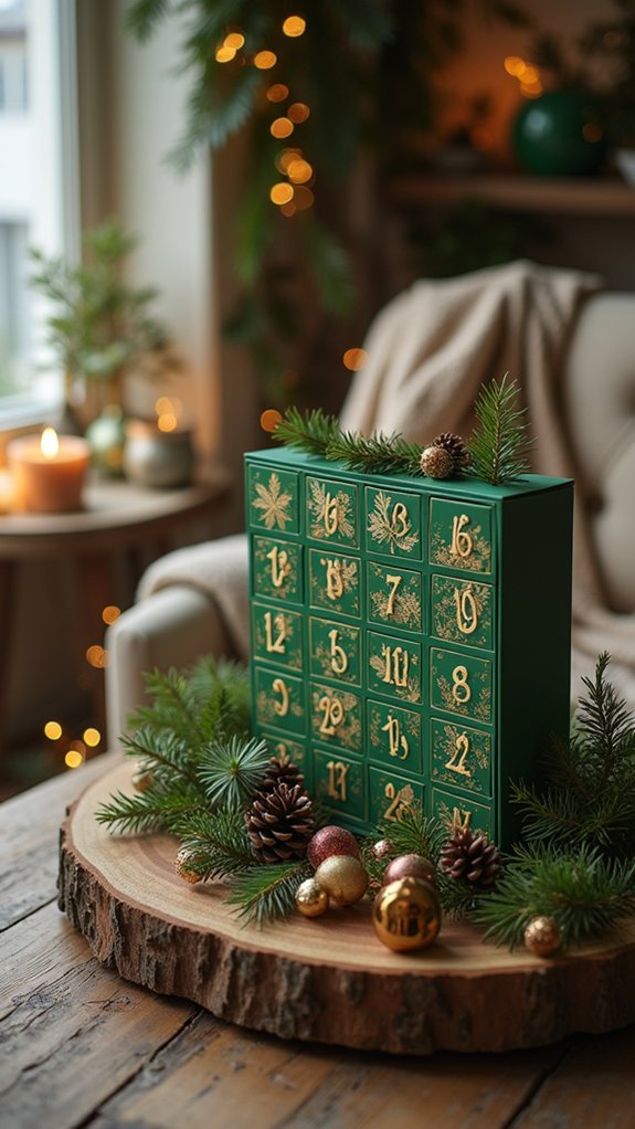 elegant green and gold