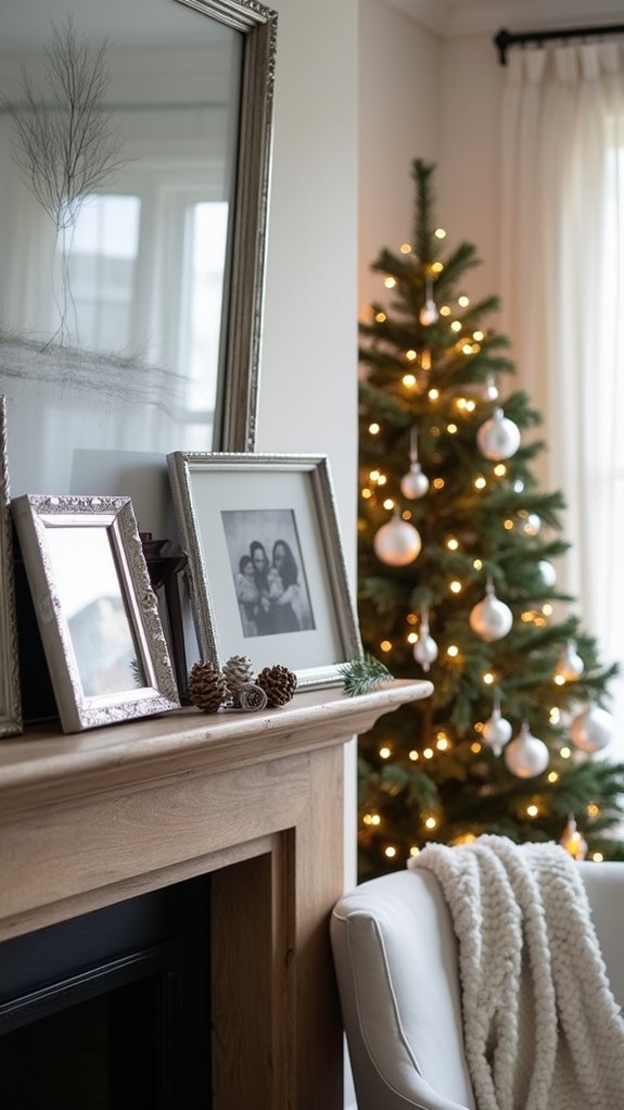 elegant holiday memory display