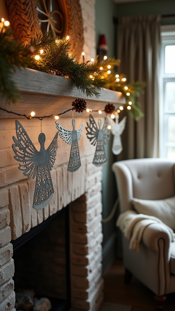 elegant holiday metal angels