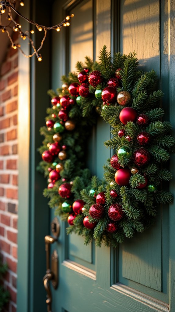 elegant jewel toned wreath