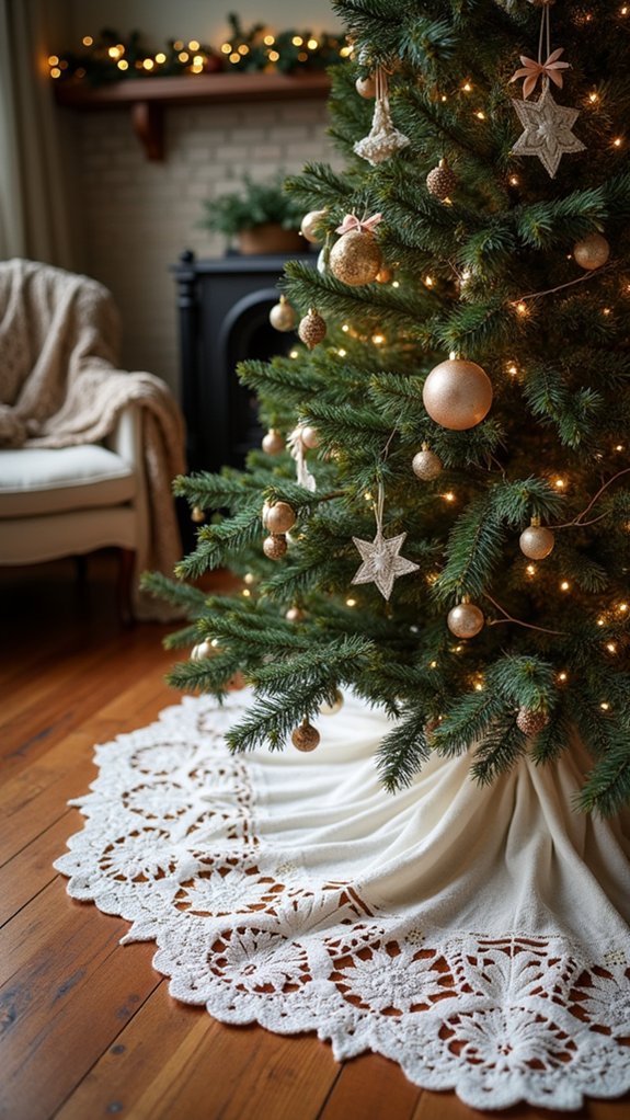 elegant lace tree collar