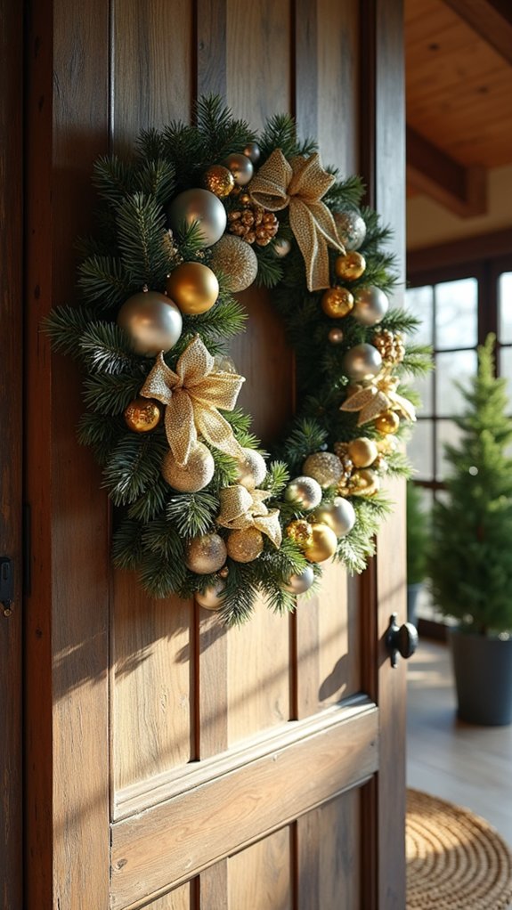 elegant metallic holiday decor