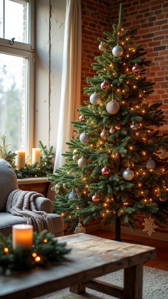 elegant metallic holiday decor