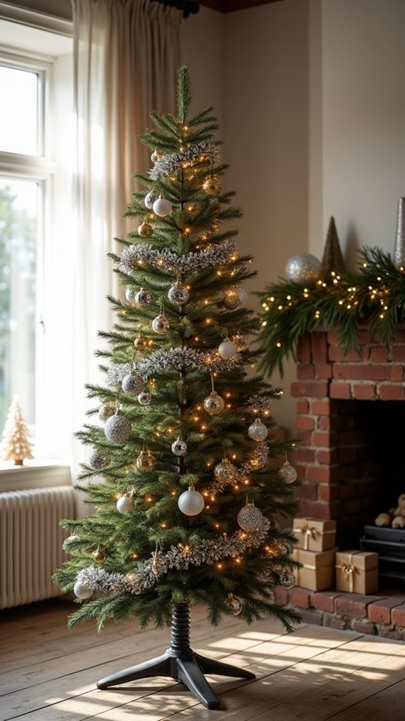 elegant metallic holiday decor