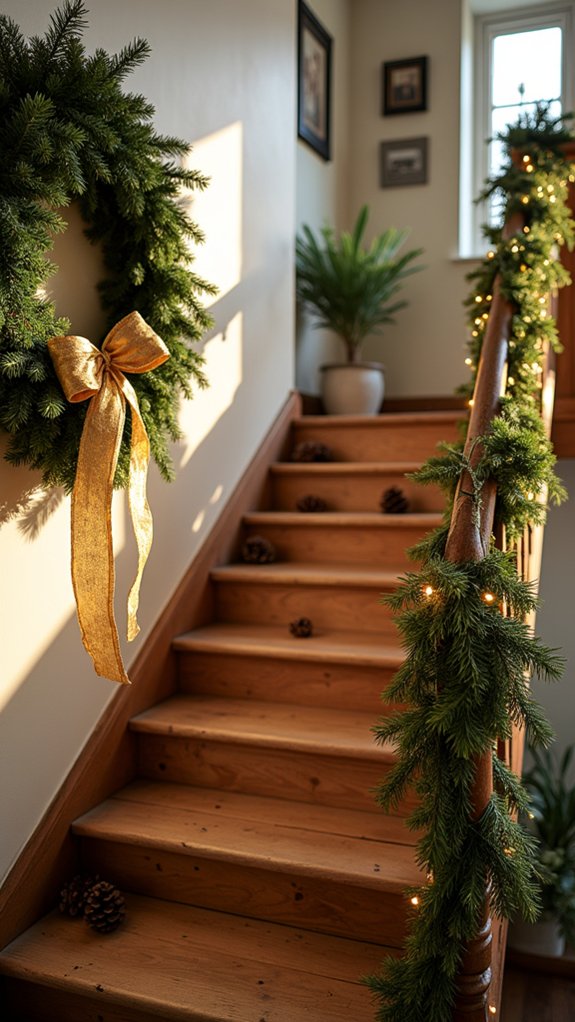 elegant metallic holiday wreath