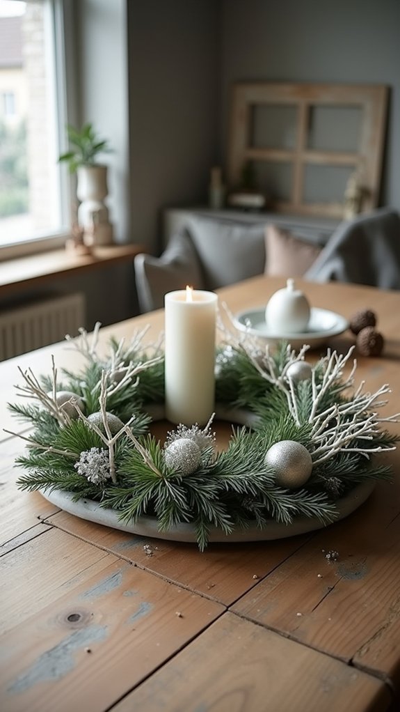 elegant minimalist christmas wreath