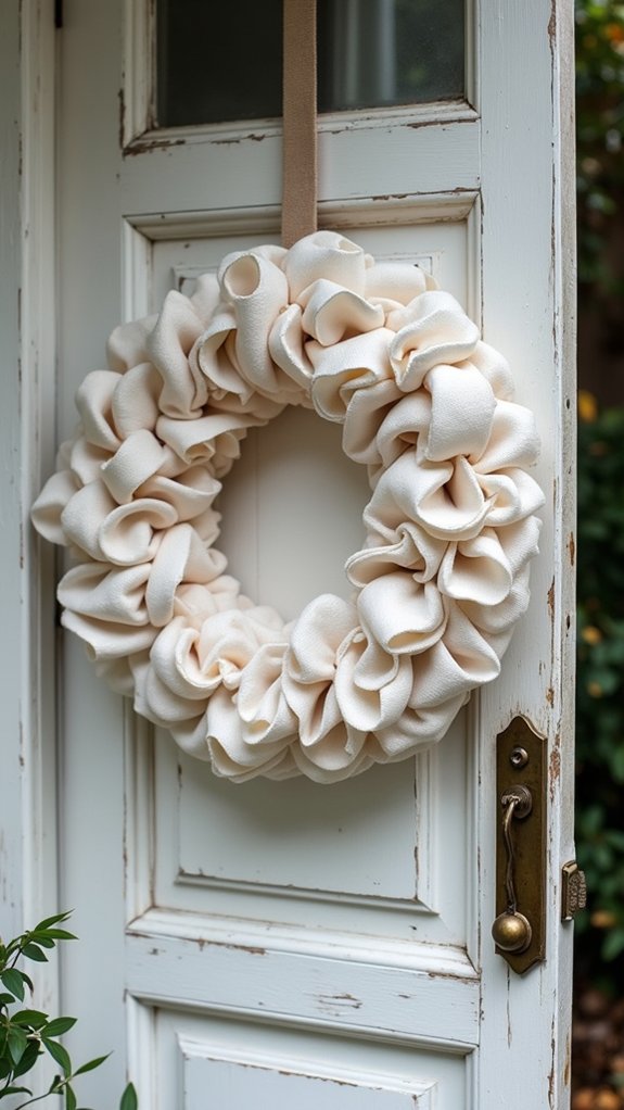 elegant minimalist monochrome wreath