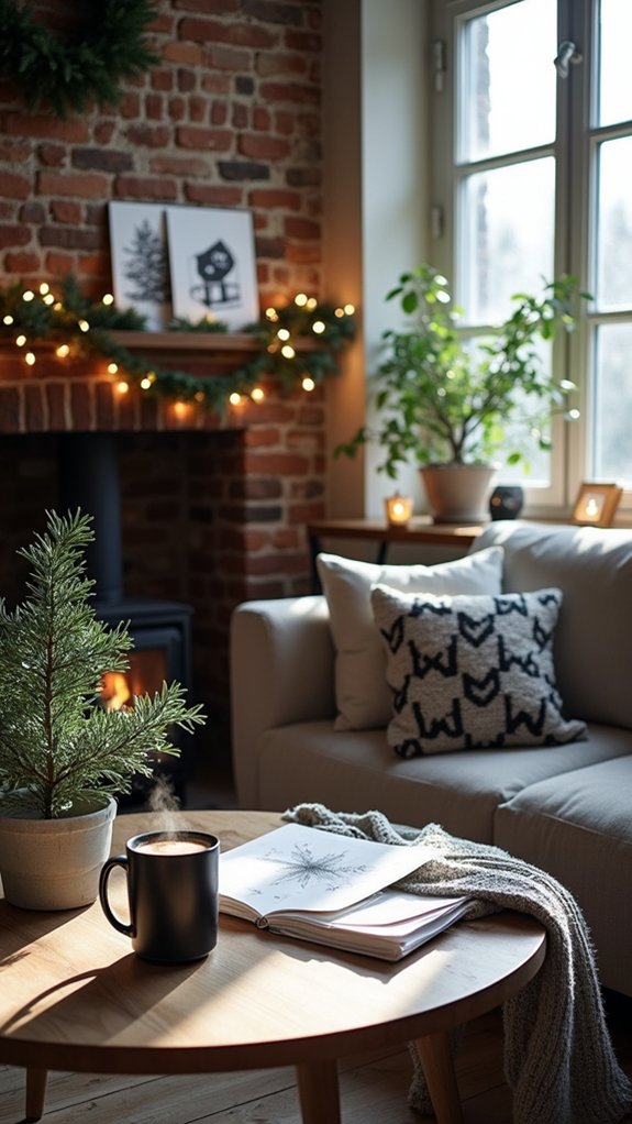 elegant monochrome holiday greetings