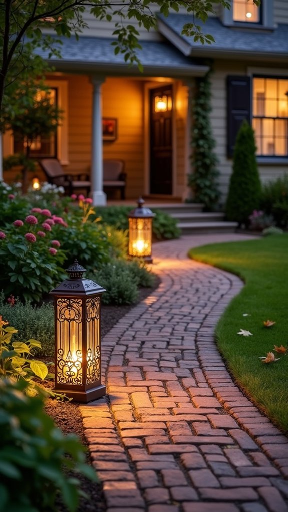 elegant outdoor lighting accents
