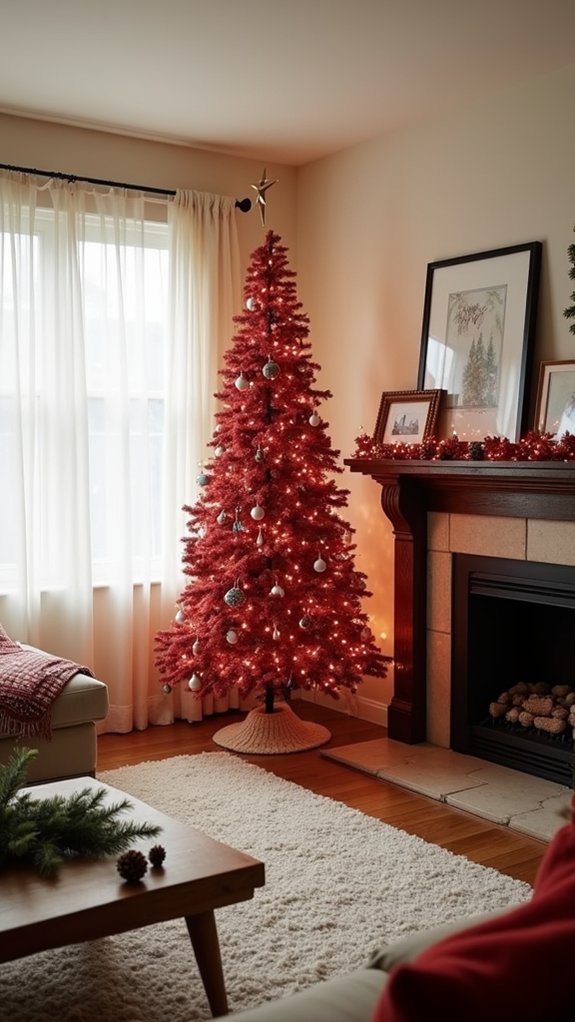 elegant red holiday decor