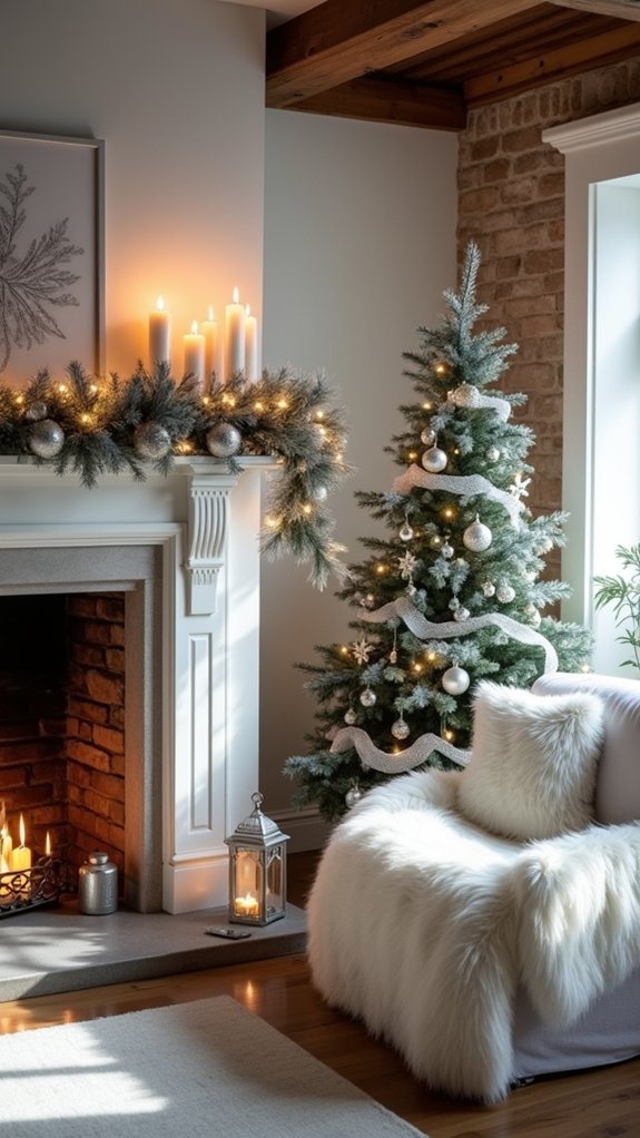 elegant silver and white