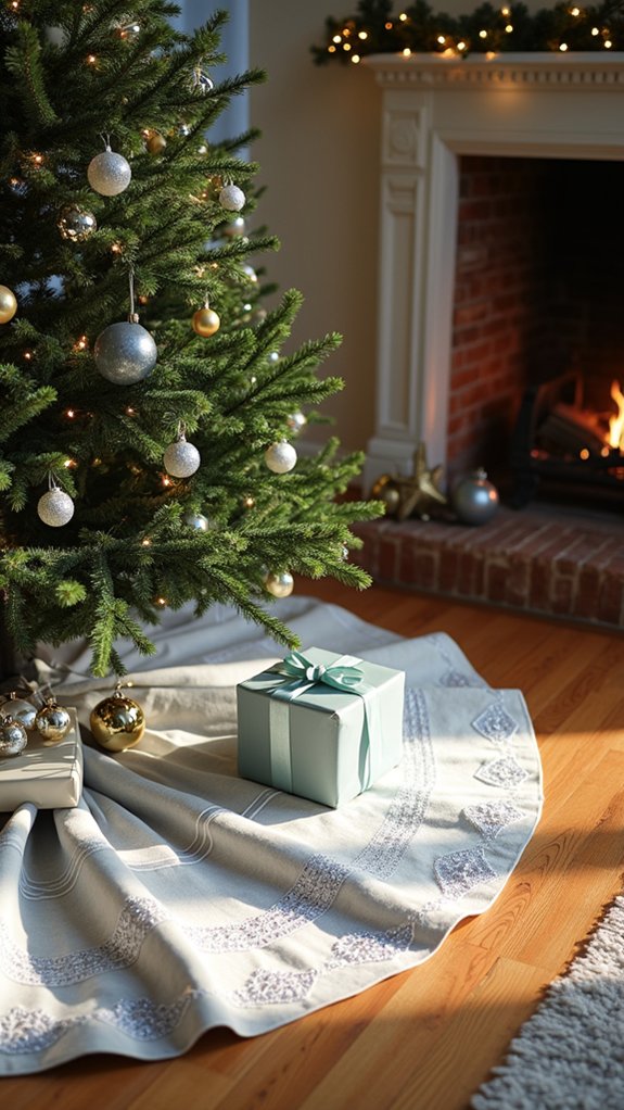 elegant silver holiday decor