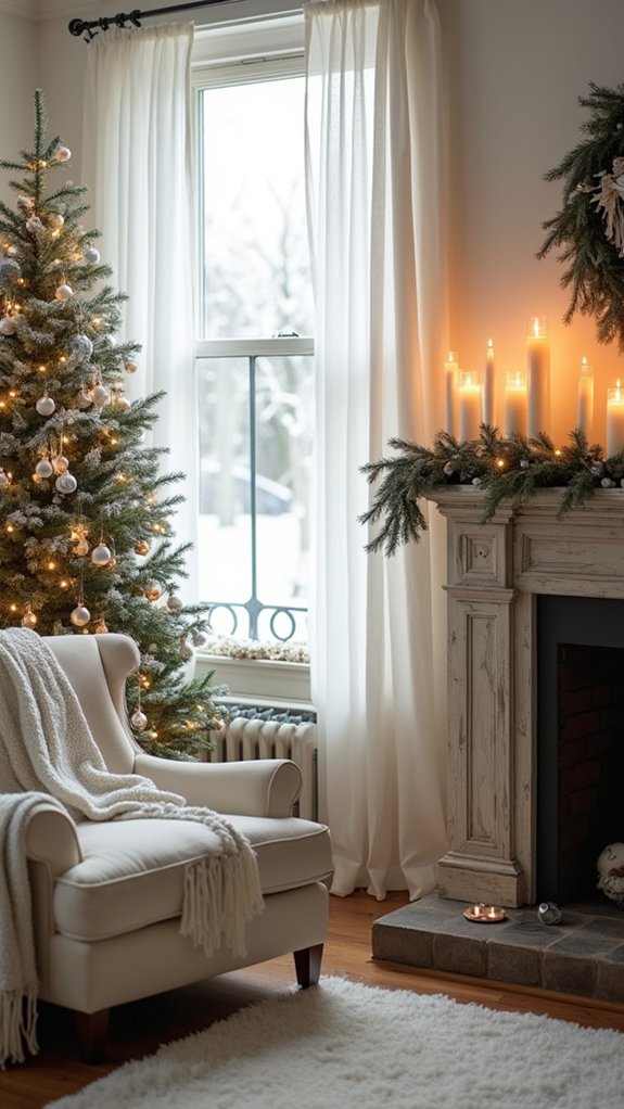 elegant white ribbon accents