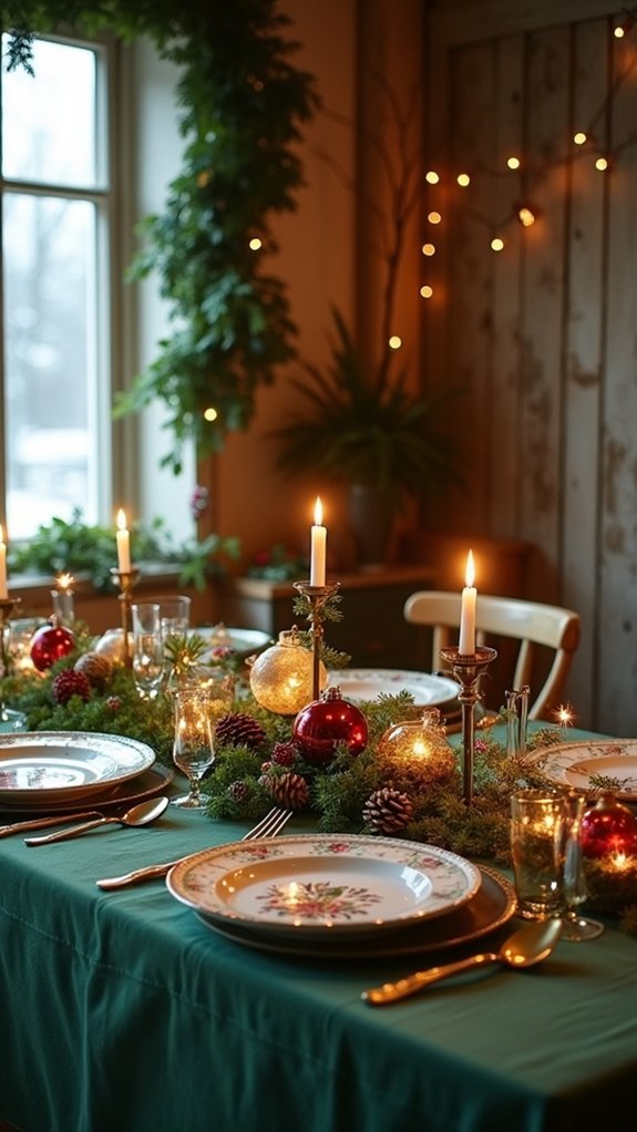 enchanted woodland holiday dinner