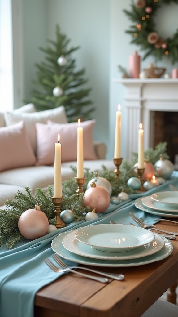 enchanting baby blue settings