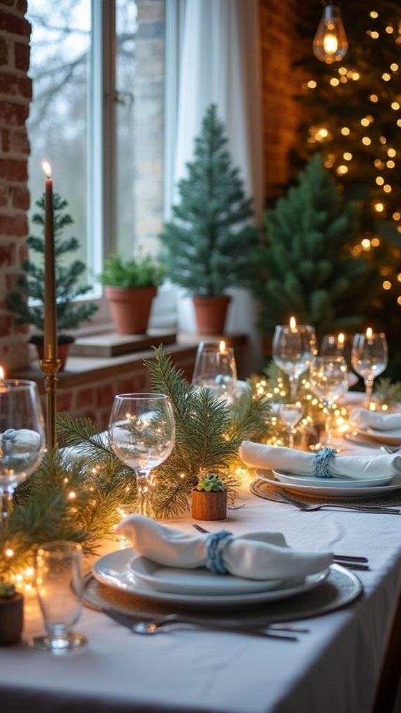 enchanting winter dining decor