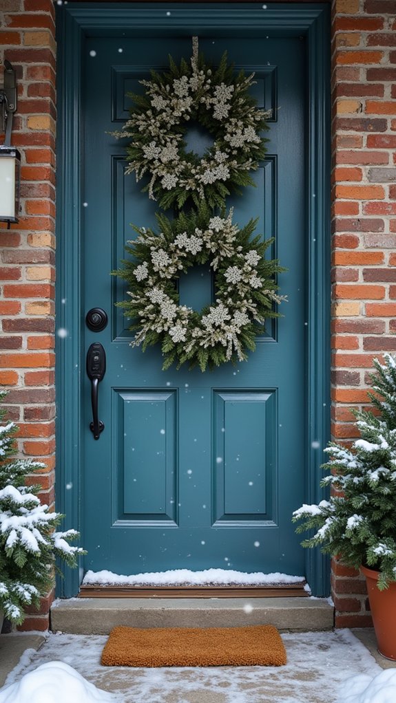 enchanting winter door decor